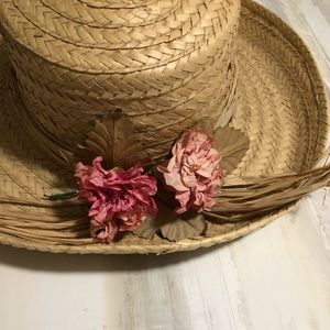 Vintage Boho Straw Hat - final price